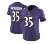 Women's Nike Baltimore Ravens #35 Kyle Arrington Limited Purple Team Color NFL Jersey