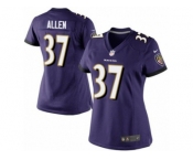 Women's Nike Baltimore Ravens #37 Javorius Allen Limited Purple Team Color NFL Jersey