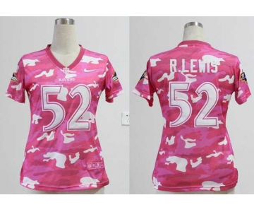 nike women nfl jerseys baltimore ravens #52 r.lewis pink[fashion camo]