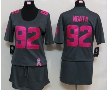 nike women nfl jerseys baltimore ravens #92 ngata dk.grey[breast cancer awareness]