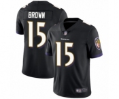 Youth Baltimore Ravens #15 Marquise Brown Black Alternate Vapor Untouchable Limited Player Football Jersey
