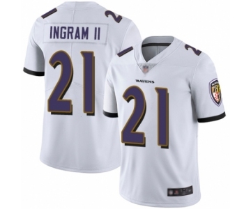 Youth Baltimore Ravens #21 Mark Ingram II White Vapor Untouchable Limited Player Football Jersey