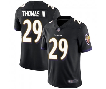 Youth Baltimore Ravens #29 Earl Thomas III Black Alternate Vapor Untouchable Limited Player Football Jersey