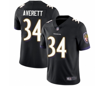 Youth Baltimore Ravens #34 Anthony Averett Black Alternate Vapor Untouchable Limited Player Football Jersey