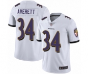 Youth Baltimore Ravens #34 Anthony Averett White Vapor Untouchable Limited Player Football Jersey