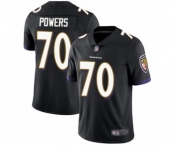 Youth Baltimore Ravens #70 Ben Powers Black Alternate Vapor Untouchable Limited Player Football Jersey