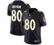 Youth Baltimore Ravens #80 Miles Boykin Black Alternate Vapor Untouchable Limited Player Football Jersey