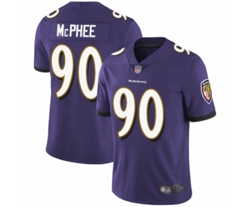 Youth Baltimore Ravens #90 Pernell McPhee Purple Team Color Vapor Untouchable Limited Player Football Jersey