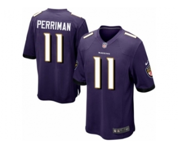 Youth Nike Baltimore Ravens #11 Breshad Perriman Game Purple Team Color NFL Jersey