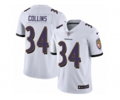 Youth Nike Baltimore Ravens #34 Alex Collins White Vapor Untouchable Limited Player NFL Jersey
