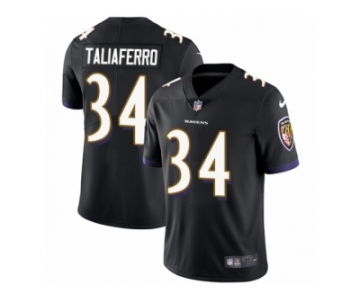 Youth Nike Baltimore Ravens #34 Lorenzo Taliaferro Vapor Untouchable Limited Black Alternate NFL Jersey
