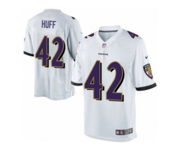 Youth Nike Baltimore Ravens #42 Marqueston Huff Limited White NFL Jersey