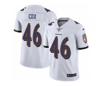 Youth Nike Baltimore Ravens #46 Morgan Cox Vapor Untouchable Limited White NFL Jersey