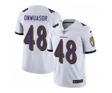 Youth Nike Baltimore Ravens #48 Patrick Onwuasor White Vapor Untouchable Limited Player NFL Jersey
