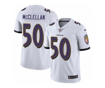 Youth Nike Baltimore Ravens #50 Albert McClellan Vapor Untouchable Limited White NFL Jersey