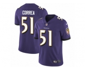 Youth Nike Baltimore Ravens #51 Kamalei Correa Vapor Untouchable Limited Purple Team Color NFL Jersey