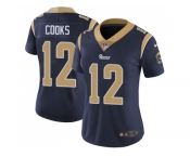Women Nike Los Angeles Rams #12 Brandin Cooks Navy Blue Team Color Stitched NFL Vapor Untouchable Limited Jersey