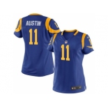 Women Nike St. Louis Rams #11 Tavon Austin Royal Blue Alternate Stitched Jersey