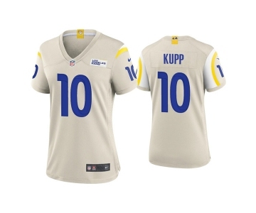 Women's Los Angeles Rams #10 Cooper Kupp Bone Vapor Untouchable Limited Stitched Jersey(Run Small)