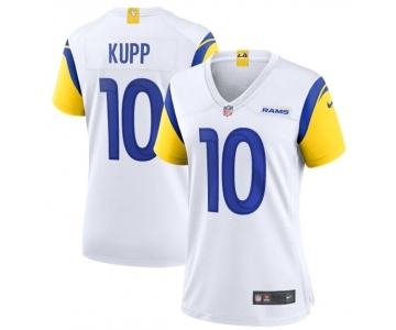 Women's Los Angeles Rams #10 Cooper Kupp White Vapor Untouchable Limited Stitched Jersey(Run Small)