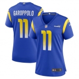 Women's Los Angeles Rams #11 Jimmy Garoppolo Royal Stitched Game Jersey