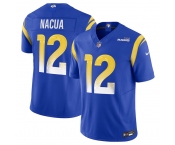 Women's Los Angeles Rams #12 Puka Nacua Blue 2024 F.U.S.E. Vapor Untouchable Stitched Jersey