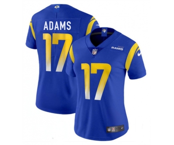 Women's Los Angeles Rams #17 Davante Adams Blue 2025 Vapor Untouchable Limited Football Stitched Jersey