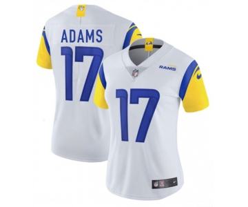 Women's Los Angeles Rams #17 Davante Adams White 2025 Vapor Untouchable Limited Stitched Jersey