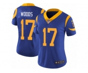 Women's Nike Los Angeles Rams #17 Robert Woods Vapor Untouchable Limited Royal Blue Alternate NFL Jersey