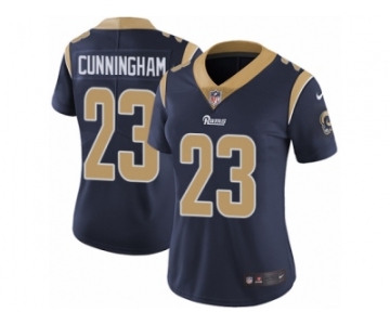 Women's Nike Los Angeles Rams #23 Benny Cunningham Vapor Untouchable Limited Navy Blue Team Color NFL Jersey