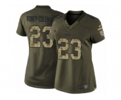 Women's Nike Los Angeles Rams #23 Nickell Robey-Coleman Limited Green Salute to Service NFL Jersey