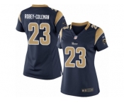 Women's Nike Los Angeles Rams #23 Nickell Robey-Coleman Limited Navy Blue Team Color NFL Jersey