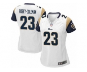 Women's Nike Los Angeles Rams #23 Nickell Robey-Coleman Limited White NFL Jersey
