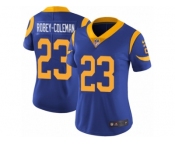 Women's Nike Los Angeles Rams #23 Nickell Robey-Coleman Vapor Untouchable Limited Royal Blue Alternate NFL Jersey