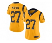 Women's Nike Los Angeles Rams #27 Tre Mason Limited Gold Rush NFL Jersey