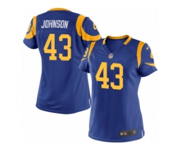 Women's Nike Los Angeles Rams #43 John Johnson Limited Royal Blue Alternate NFL Jersey