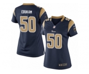 Women's Nike Los Angeles Rams #50 Samson Ebukam Limited Navy Blue Team Color NFL Jersey