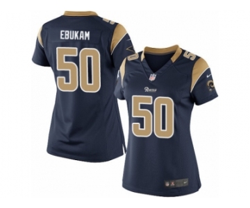 Women's Nike Los Angeles Rams #50 Samson Ebukam Limited Navy Blue Team Color NFL Jersey