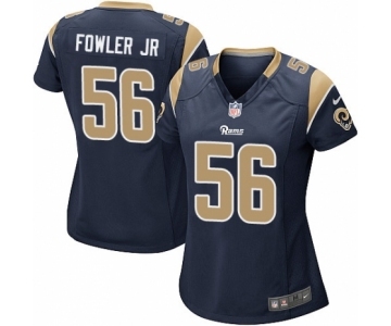 Women's Nike Los Angeles Rams #56 Dante Fowler Jr Game Navy Blue Team Color NFL Jersey