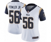 Women's Nike Los Angeles Rams #56 Dante Fowler Jr White Vapor Untouchable Limited Player NFL Jersey