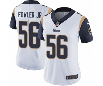 Women's Nike Los Angeles Rams #56 Dante Fowler Jr White Vapor Untouchable Limited Player NFL Jersey