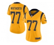 Women's Nike Los Angeles Rams #77 Andrew Whitworth Limited Gold Rush NFL Jersey