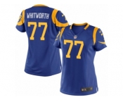 Women's Nike Los Angeles Rams #77 Andrew Whitworth Limited Royal Blue Alternate NFL Jersey