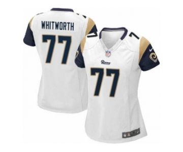 Women's Nike Los Angeles Rams #77 Andrew Whitworth Limited White NFL Jersey