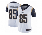 Women's Nike Los Angeles Rams #85 Jack Youngblood Vapor Untouchable Limited White NFL Jersey