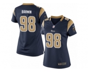 Women's Nike Los Angeles Rams #98 Connor Barwin Limited Navy Blue Team Color NFL Jersey