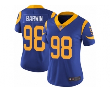 Women's Nike Los Angeles Rams #98 Connor Barwin Vapor Untouchable Limited Royal Blue Alternate NFL Jersey