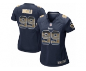 Women's Nike Los Angeles Rams #99 Aaron Donald Limited Navy Blue Strobe NFL Jersey