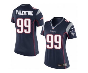 Women's Nike New England Patriots #99 Vincent Valentine Limited Navy Blue Team Color NFL Jersey