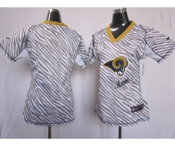 nike women nfl jerseys st. louis rams blank[fem fan zebra]